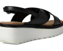 Pebina Cross Band Wedge Sandals