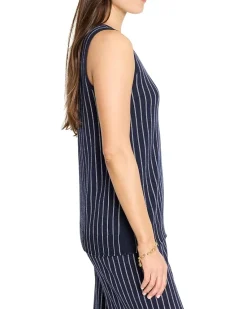 Petite Destination Stripe Knit Tank