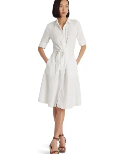 Petite Linen Shirtdress