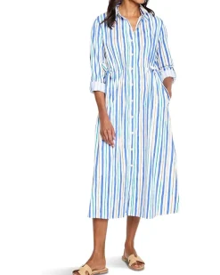 Petite Oasis Stripe Jamie Dress