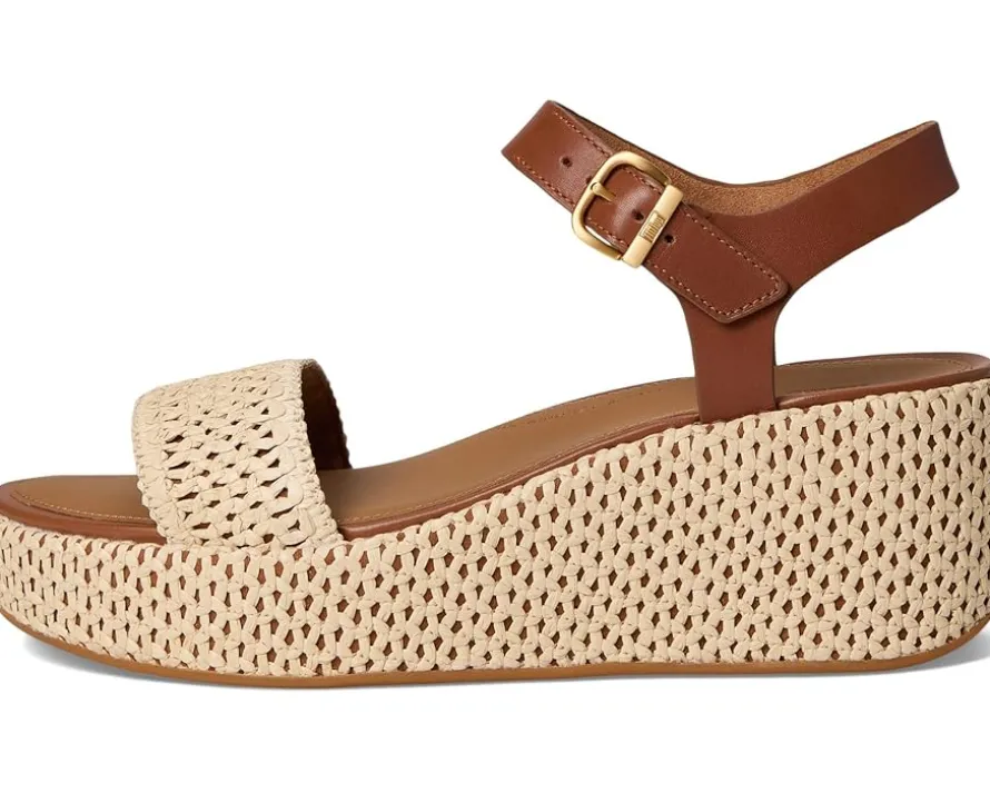 Platfforms Woven Wedge Ankle-Strap Sandals