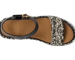 Platfforms Woven Wedge Ankle-Strap Sandals