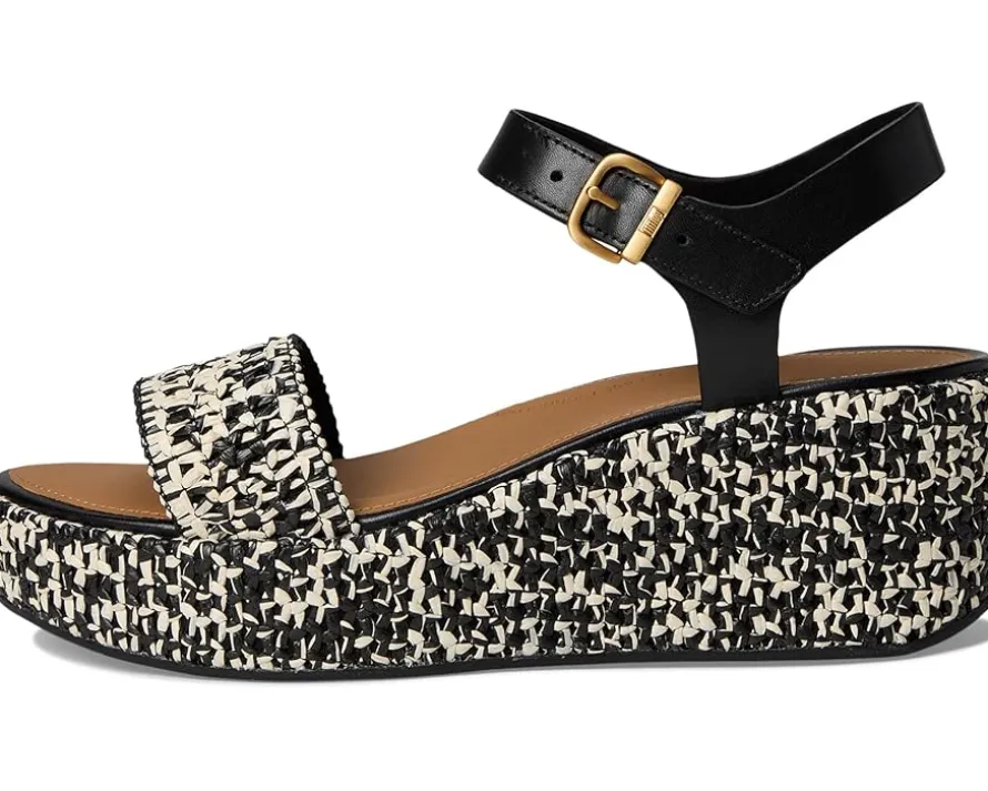 Platfforms Woven Wedge Ankle-Strap Sandals