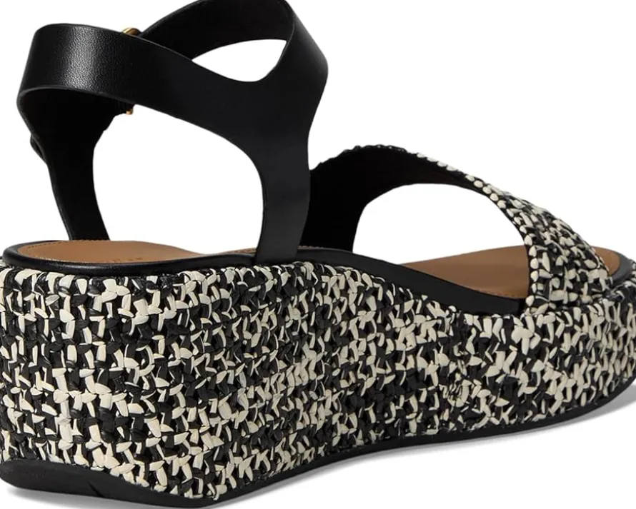 Platfforms Woven Wedge Ankle-Strap Sandals