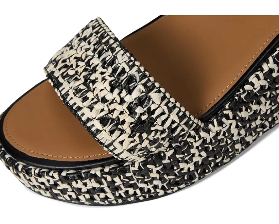 Platfforms Woven Wedge Ankle-Strap Sandals