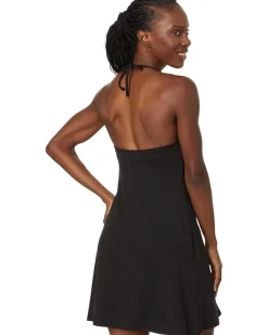 Plumeria Halter Sleeveless Dress