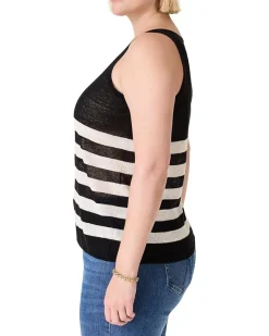 Plus Size Featherweight Striped Tank
