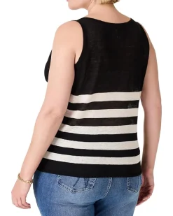 Plus Size Featherweight Striped Tank
