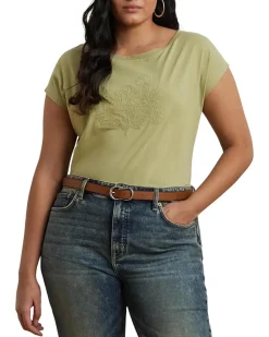 Plus Size Grieta Short Sleeve T-Shirt
