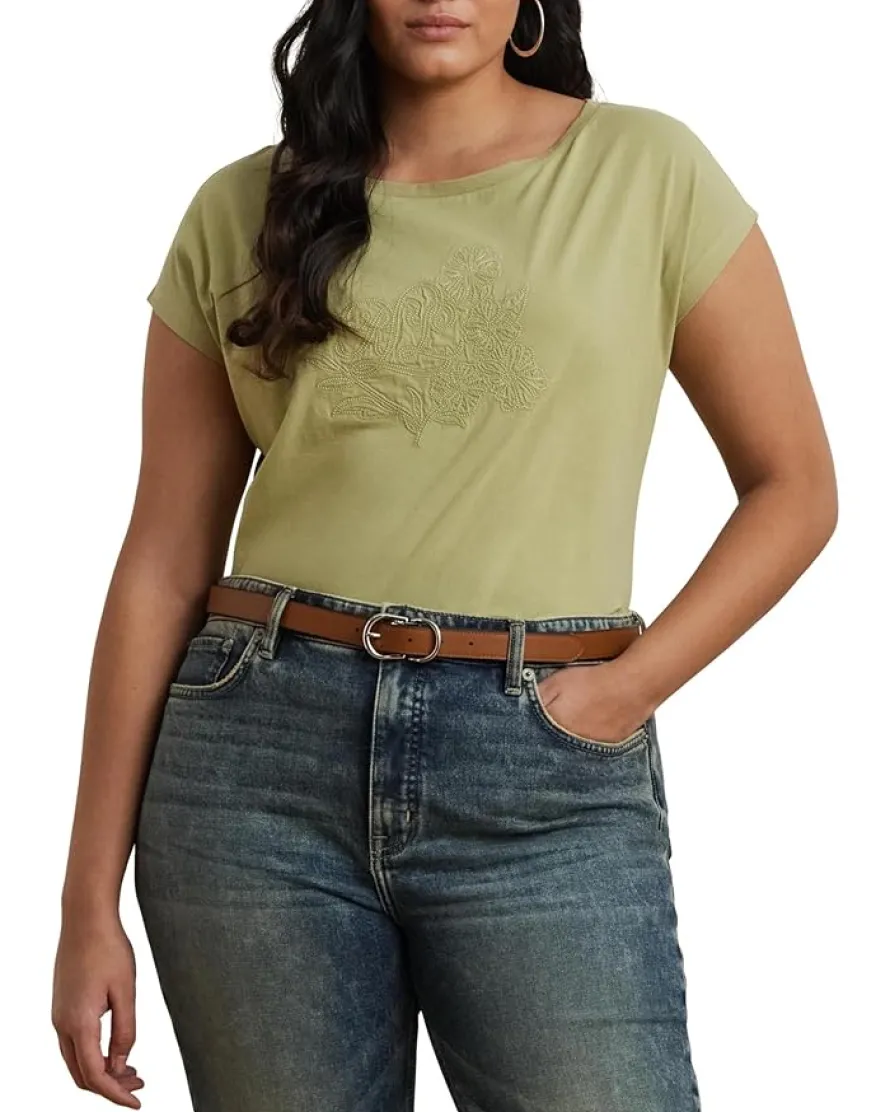 Plus Size Grieta Short Sleeve T-Shirt