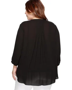 Plus Size Pintuck Blouse