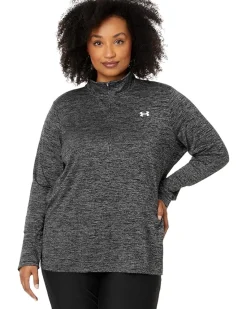 Plus Size Tech 1/4 Zip Twist