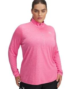 Plus Size Tech 1/4 Zip Twist