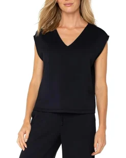 Plush Comfort Knit Dolman Sleeve V-Neck Top