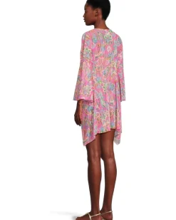 Polynesia Sheer Stretch Mesh Tie Front Cover-Up