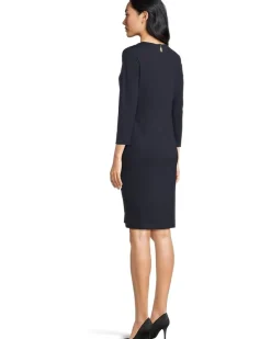 Ponte 3/4 Sleeve Dress