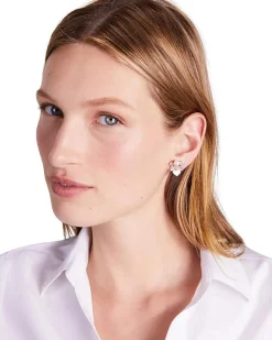 Precious Pansy Cluster Studs - Clips