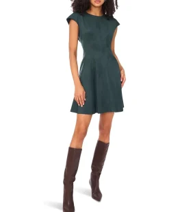 Princess Seam Cap Sleeve Short Circle Dress