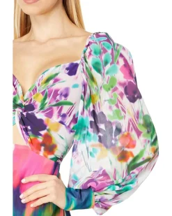 Printed Flounce Hem