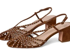Priscilla Lattice Slingback Mid-heel Sandal