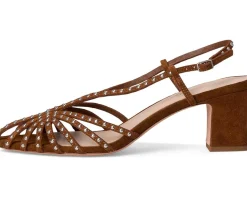 Priscilla Lattice Slingback Mid-heel Sandal
