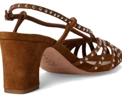 Priscilla Lattice Slingback Mid-heel Sandal