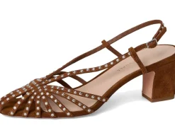 Priscilla Lattice Slingback Mid-heel Sandal