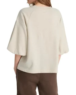 Puff Sleeve Sweatshirt Style.