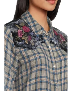 Puff Sleeve Western Shirt - Sassiba