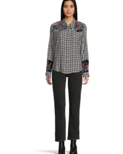 Puff Sleeve Western Shirt - Sassiba