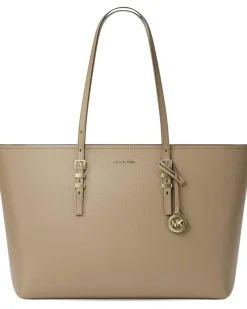 Quinn Large East West Top Zip Tote