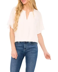 Raglan Flutter Sleeve Blouse