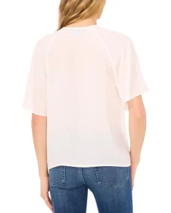 Raglan Flutter Sleeve Blouse