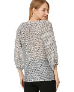 Raglan Sleeve Button Down Blouse