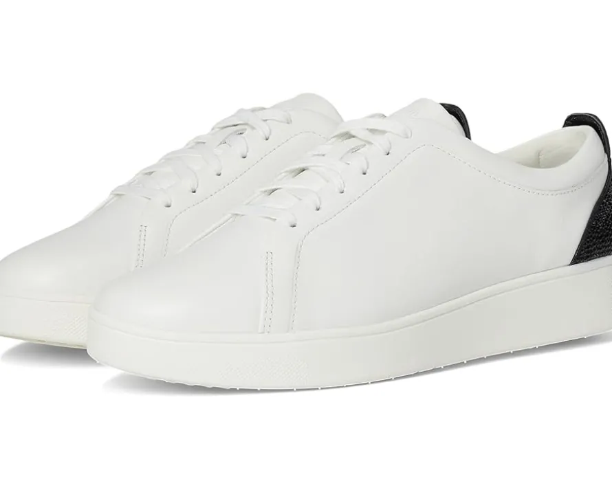 Rally Crystal-Backtab Leather Trainers
