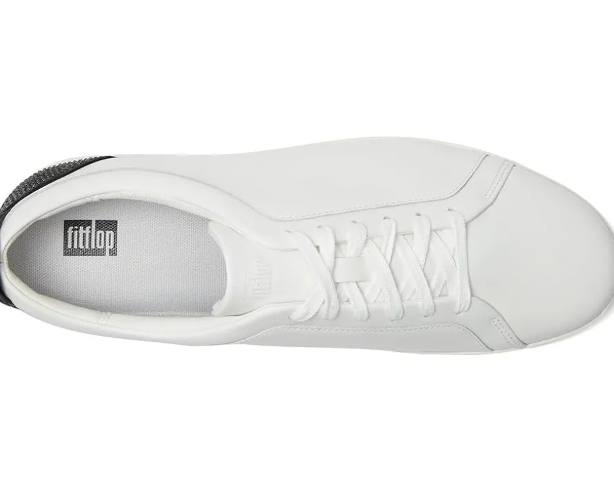 Rally Crystal-Backtab Leather Trainers