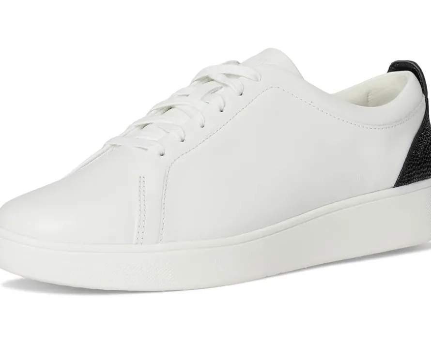 Rally Crystal-Backtab Leather Trainers