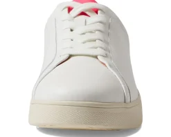 Rally Neon-Pop Leather Sneakers