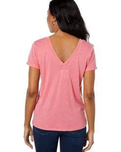 Recycled Vintage Jersey Rolled Sleeve Pocket Tee