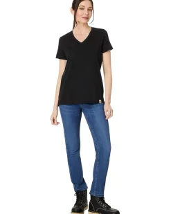 Relaxed Fit Lightweight Short Sleeve V-Neck T-Shirt