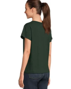 Relaxed Short Sleeve V-Neck Tee