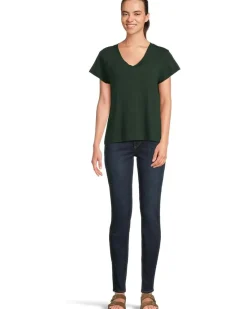 Relaxed Short Sleeve V-Neck Tee