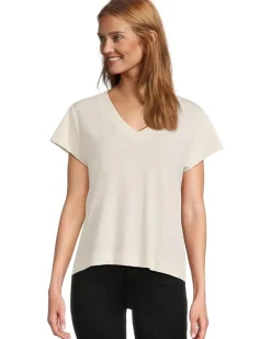Relaxed Short Sleeve V-Neck Tee