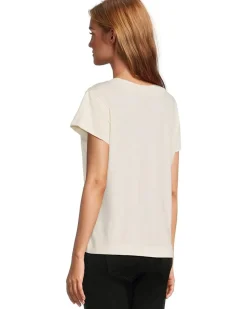 Relaxed Short Sleeve V-Neck Tee