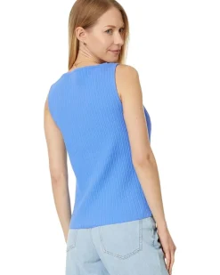 Ribbed Boatneck Tank