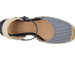 Robby Striped Canvas & Jute Espadrille