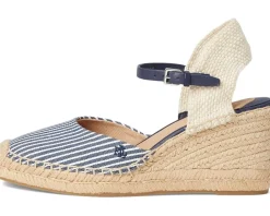 Robby Striped Canvas & Jute Espadrille