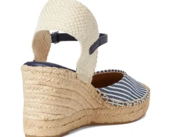 Robby Striped Canvas & Jute Espadrille