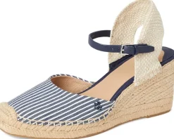 Robby Striped Canvas & Jute Espadrille