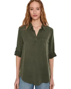 Roll Tab, Patch Pocket, Tunic